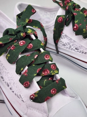 Bavlněné tkaničky Zelená louka