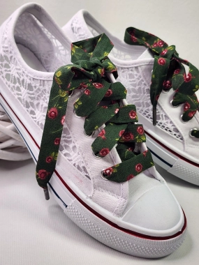 Bavlněné tkaničky Zelená louka