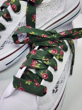 Bavlněné tkaničky Zelená louka